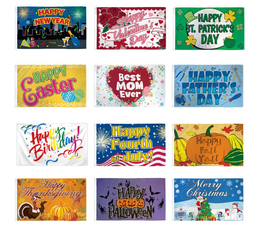 Shop unique gifts 12 months of holiday flags by 1-800 flags