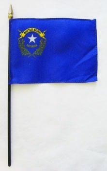 Nevada  4in x 6in Mounted Flags