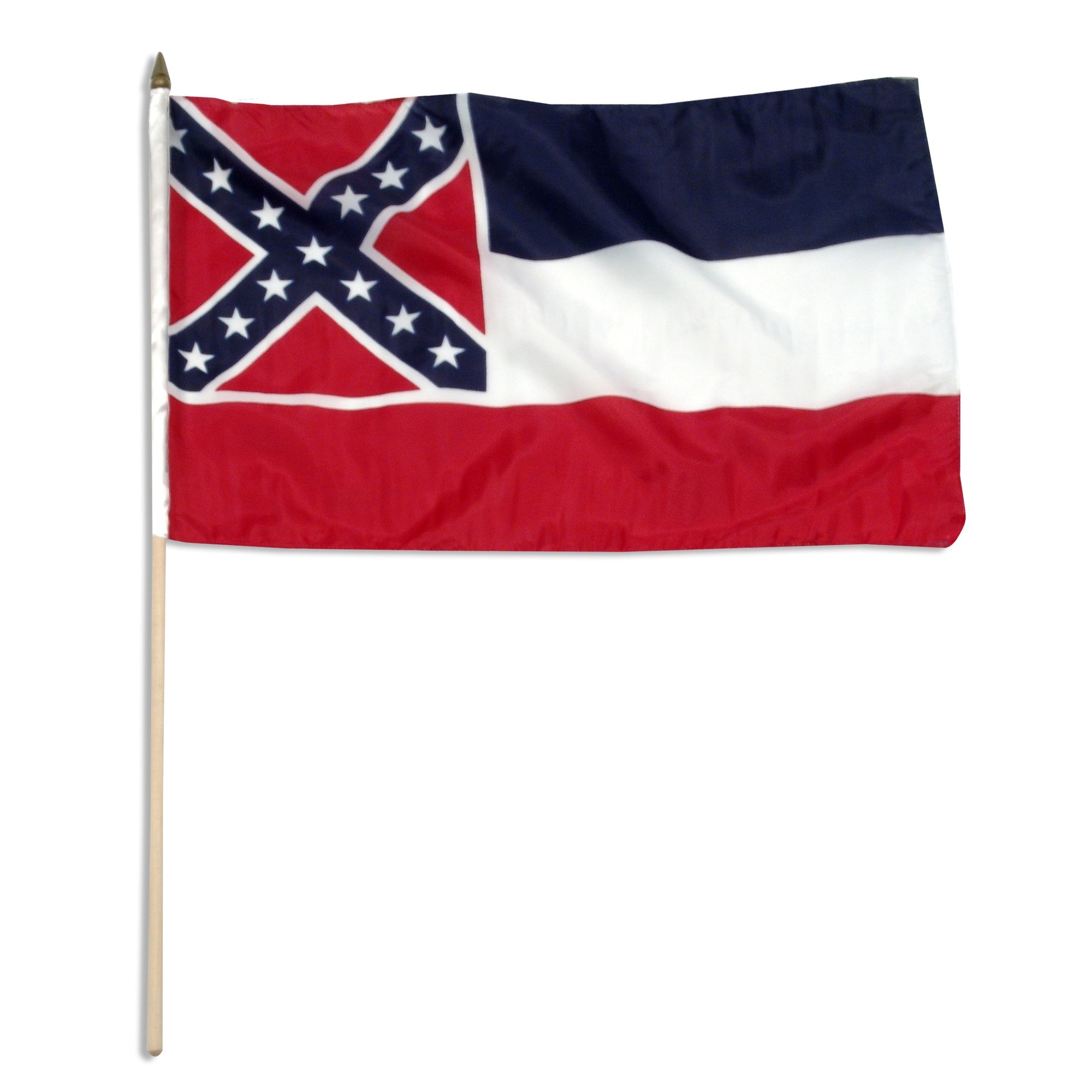 Mississippi  12in x 18in Mounted Flag