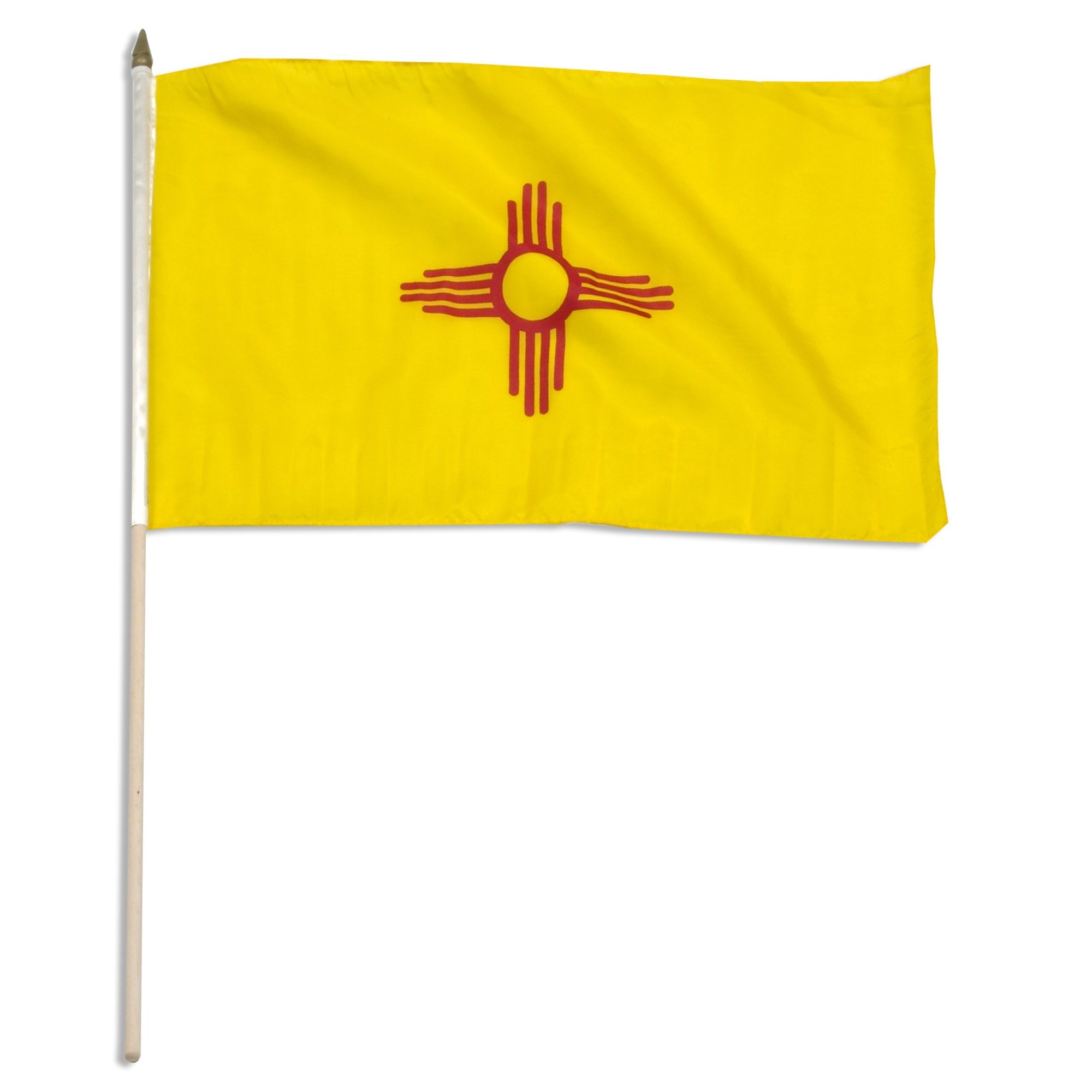 New Mexico  12in x 18in Mounted Flag
