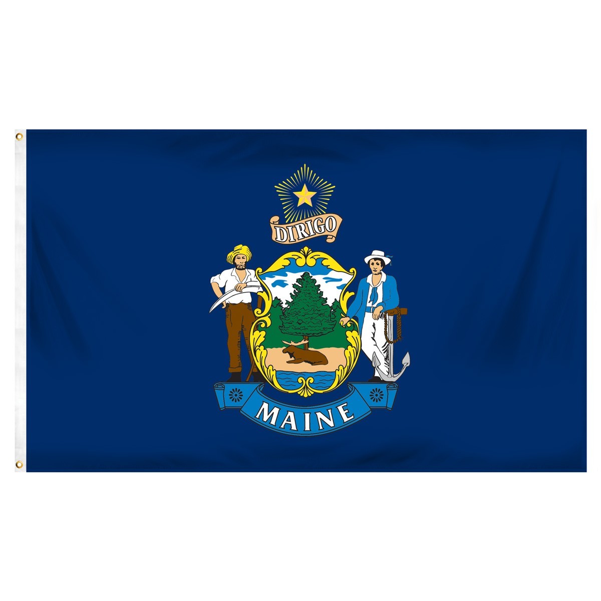 Maine 2ft x 3ft Indoor Polyester Flag
