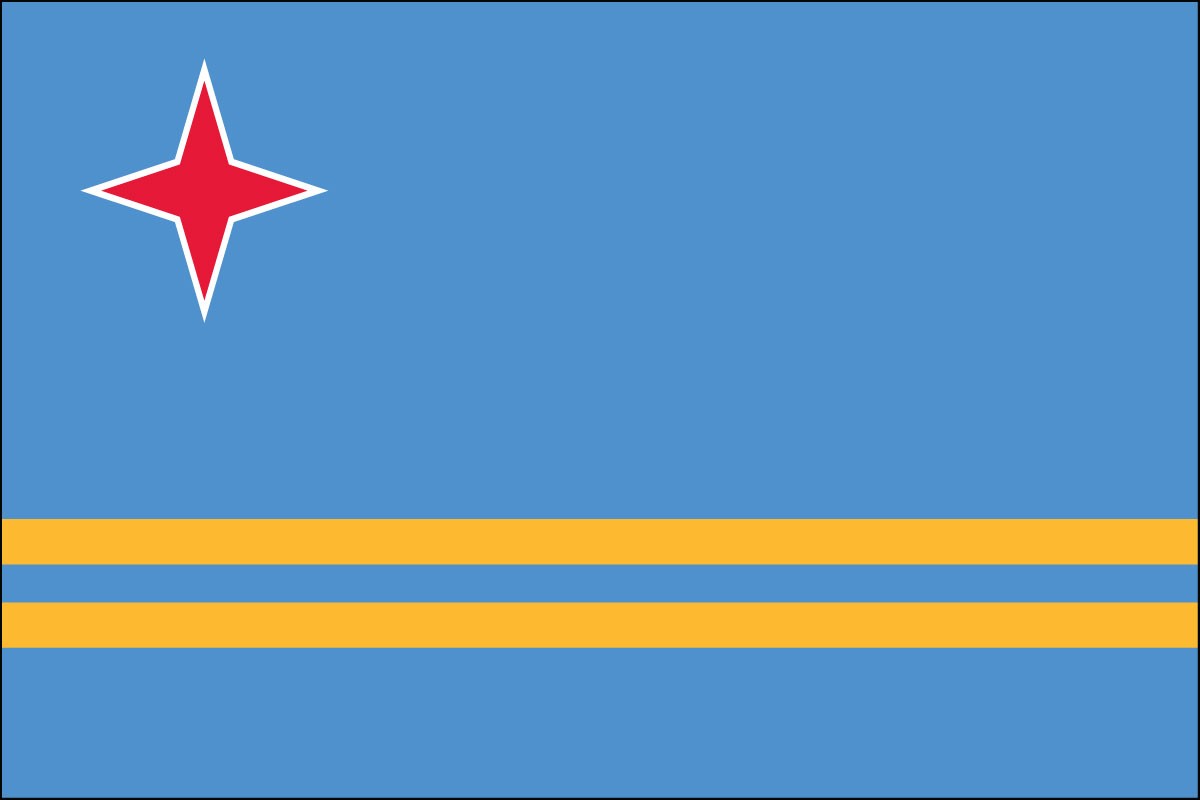 Shop Aruba island world flags for sale all sizes schools and church flags