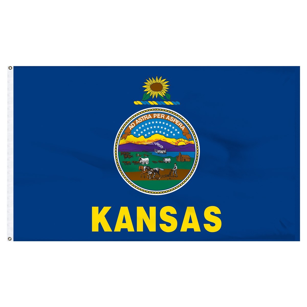 Kansas  3ft x 5ft Outdoor Nylon Flag