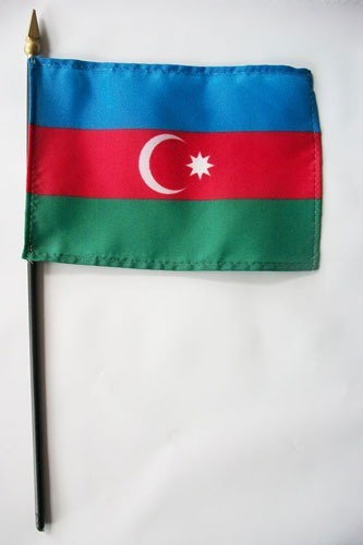 Shop world flags Azerbaijan stick flags for sale