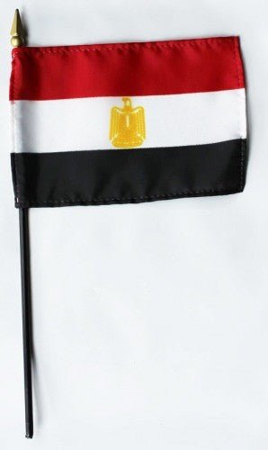 Egypt 4in x 6in Mounted Flags