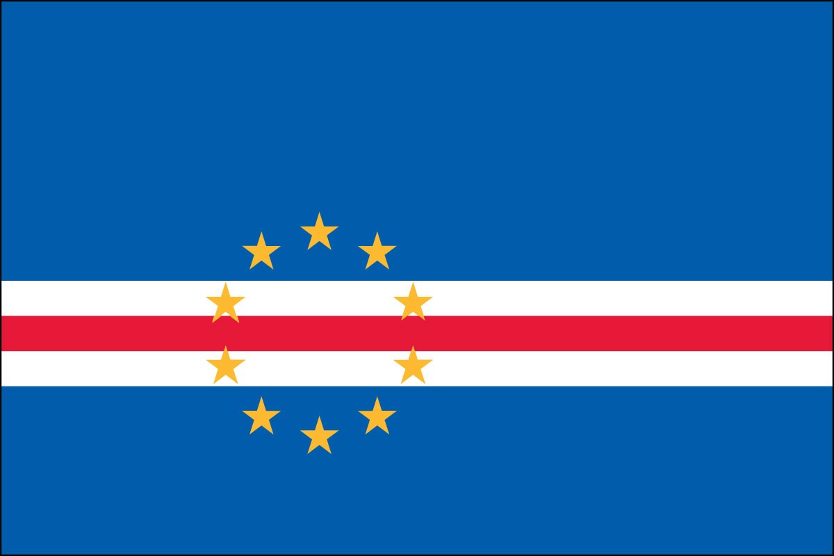 Cape Verde 2ft x 3ft Indoor Polyester Flag