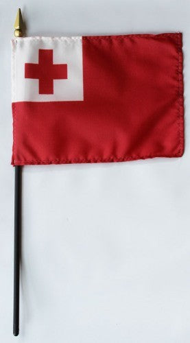 Tonga 4in x 6in Mounted Stick Flags