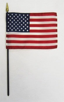 Shop USA American U.S mini stick flag for sale 4x6 inch