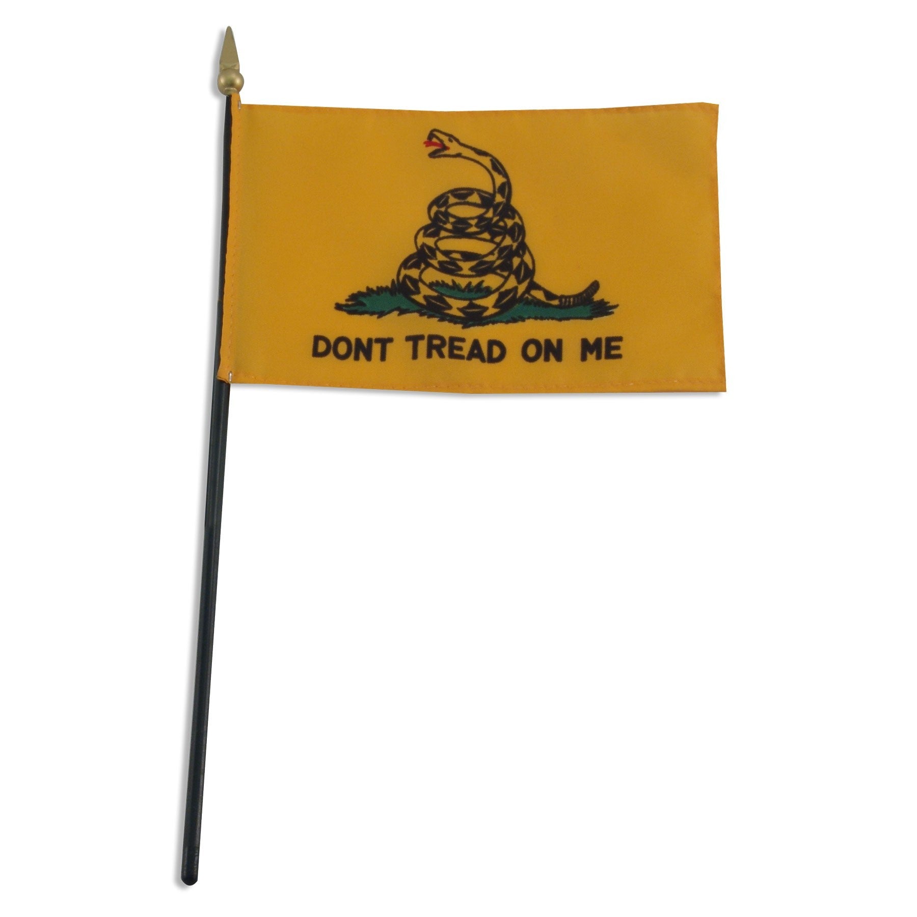Histoical Gadsden "Don't Tread on Me" 4in x 6in Miniature Handheld Flags
