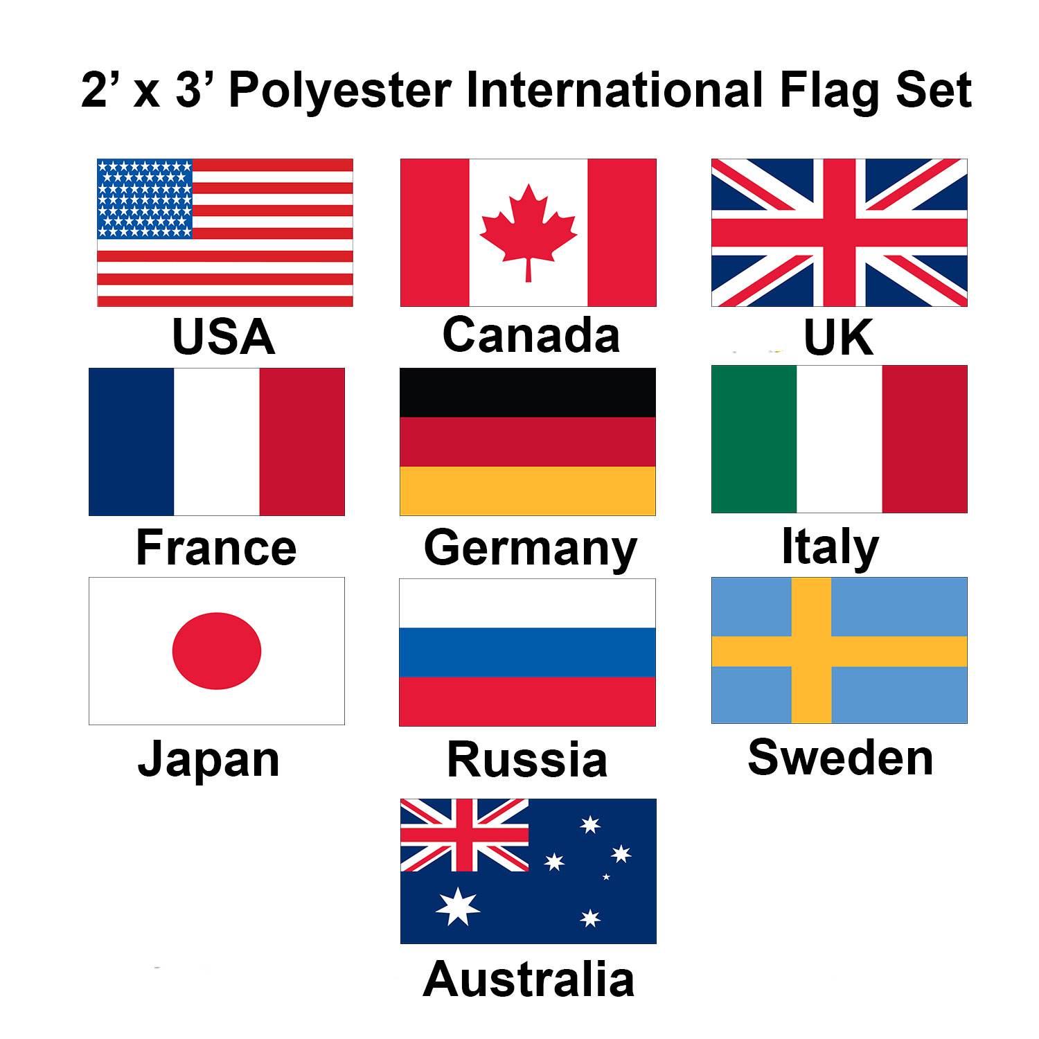 Shop International Flags For sale indoor and outdoor for schools churches and businesses