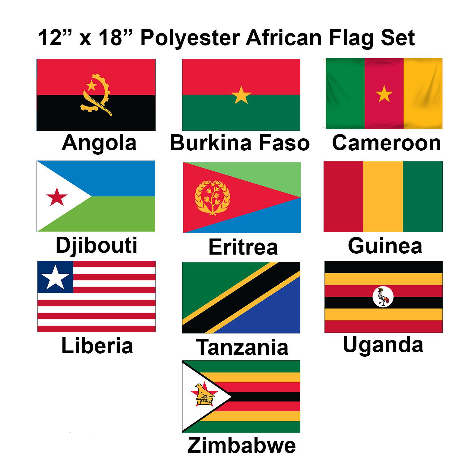 Flags of African Counties