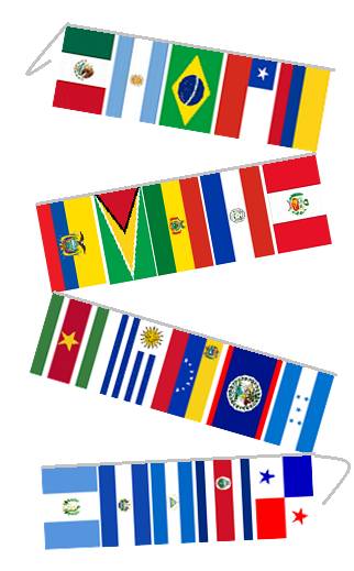 Latin american flags for sale