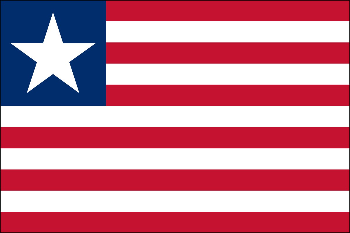 Liberia 2ft x 3ft Indoor Polyester Flag