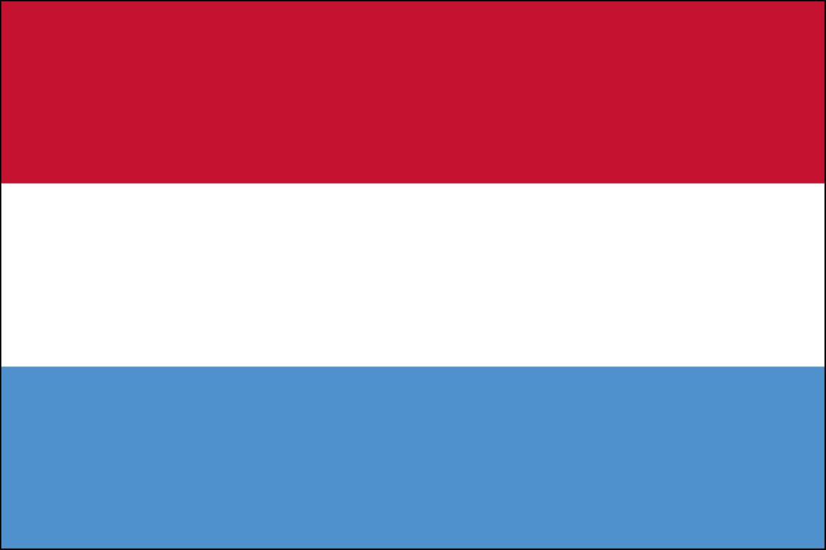 Luxembourg 2ft x 3ft Indoor Polyester Flag