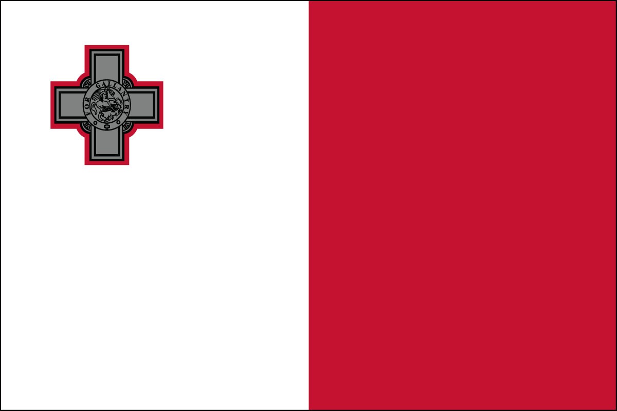 Malta 2ft x 3ft Indoor Polyester Flag