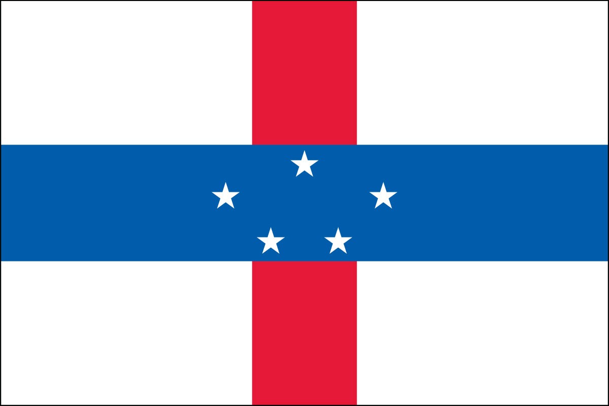 Netherlands Antilles 2ft x 3ft Indoor Polyester Flag