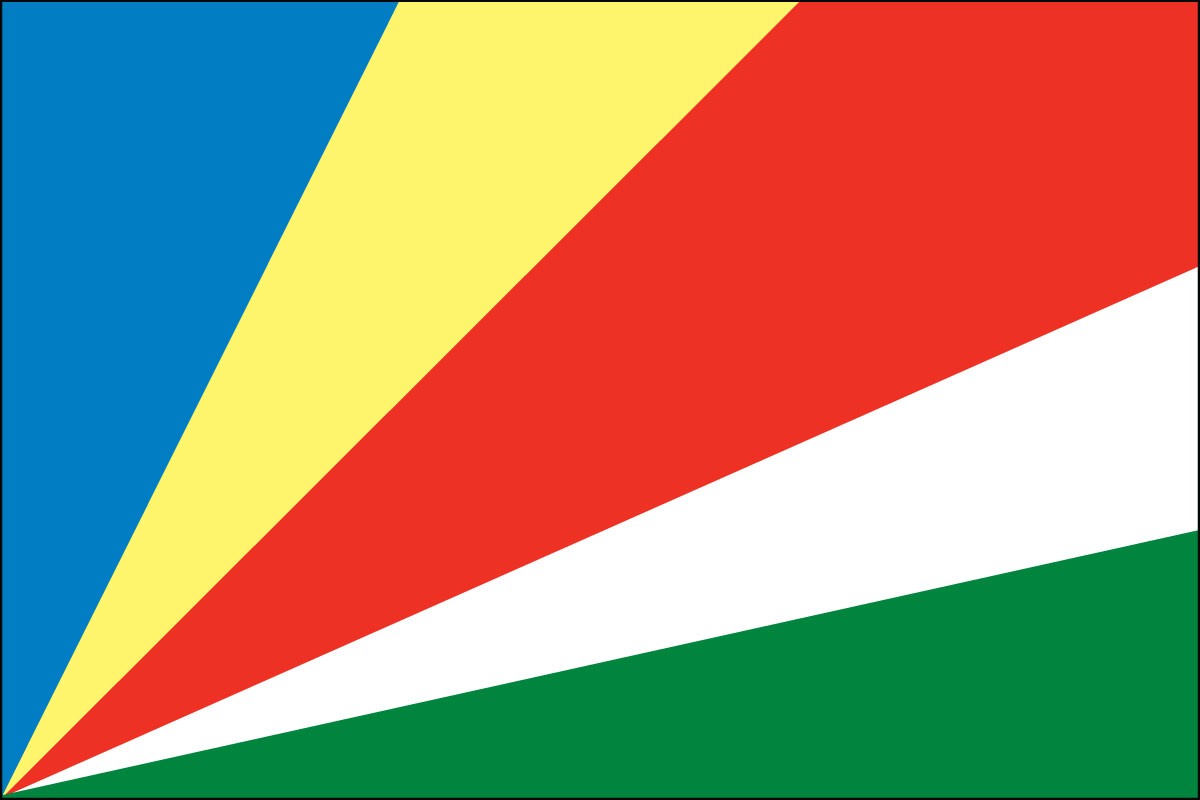 Seychelles 2ft x 3ft Indoor Polyester Flag