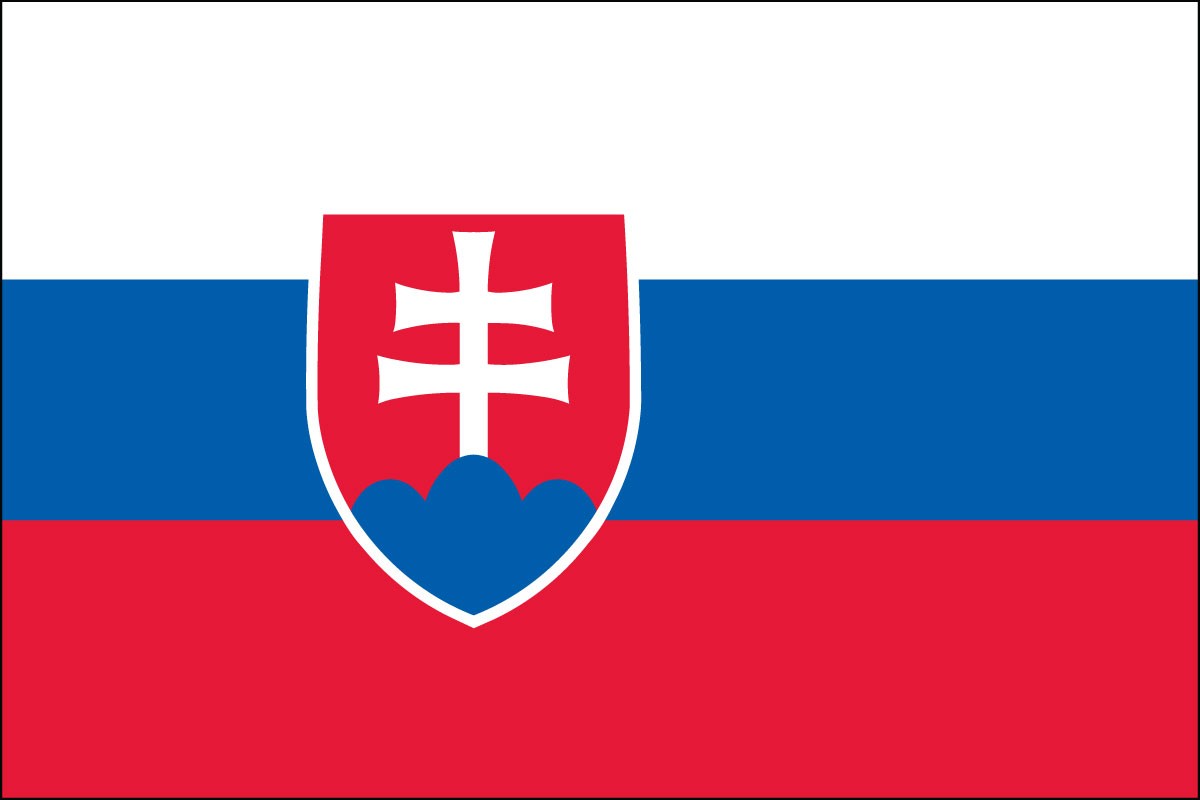 Slovakia Republic 2ft x 3ft Indoor Polyester Flag