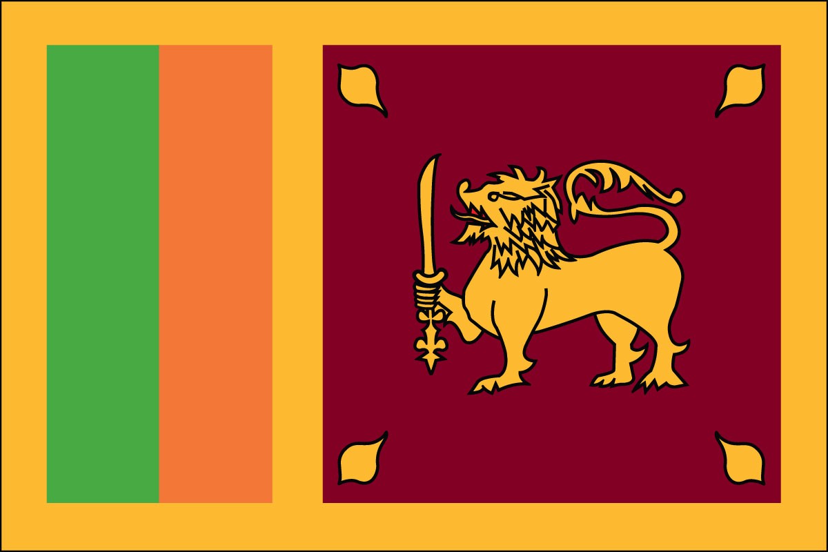 Sri Lanka 2ft x 3ft Indoor Polyester Flag