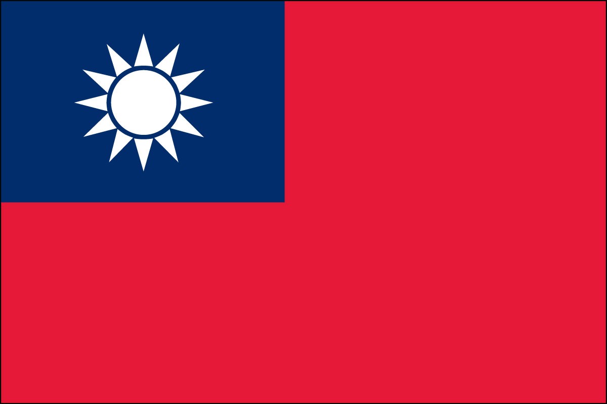 Taiwan or republic of China international flags for sale