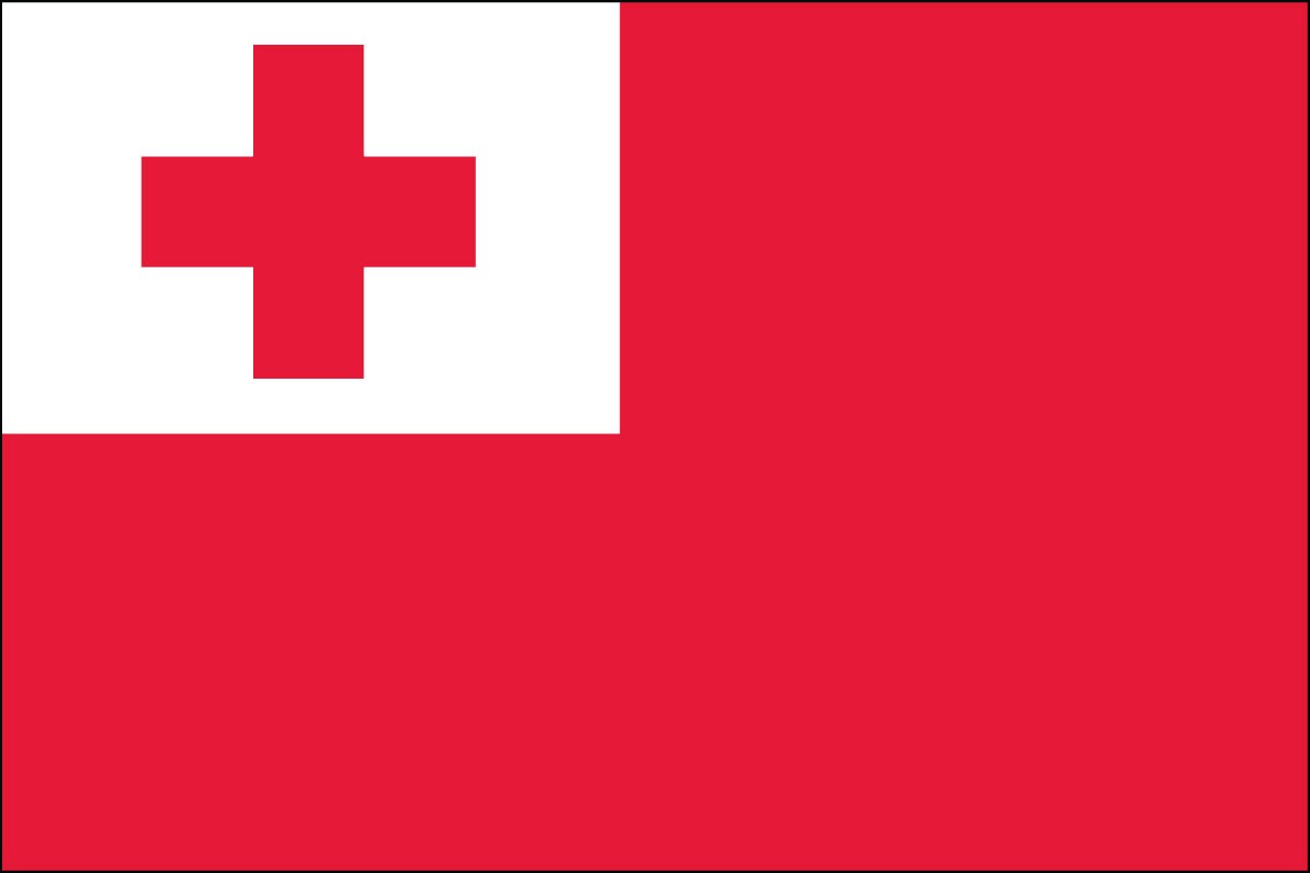 Tonga 2ft x 3ft Indoor Polyester Flag