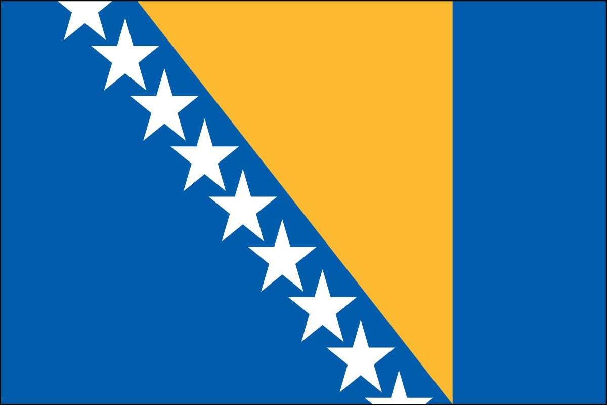 Bosnia-Herzegovina 3ft x 5ft Indoor Polyester Country Flag