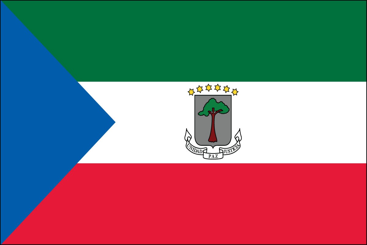 Equatorial Guinea 3ft x 5ft Indoor Polyester Flag