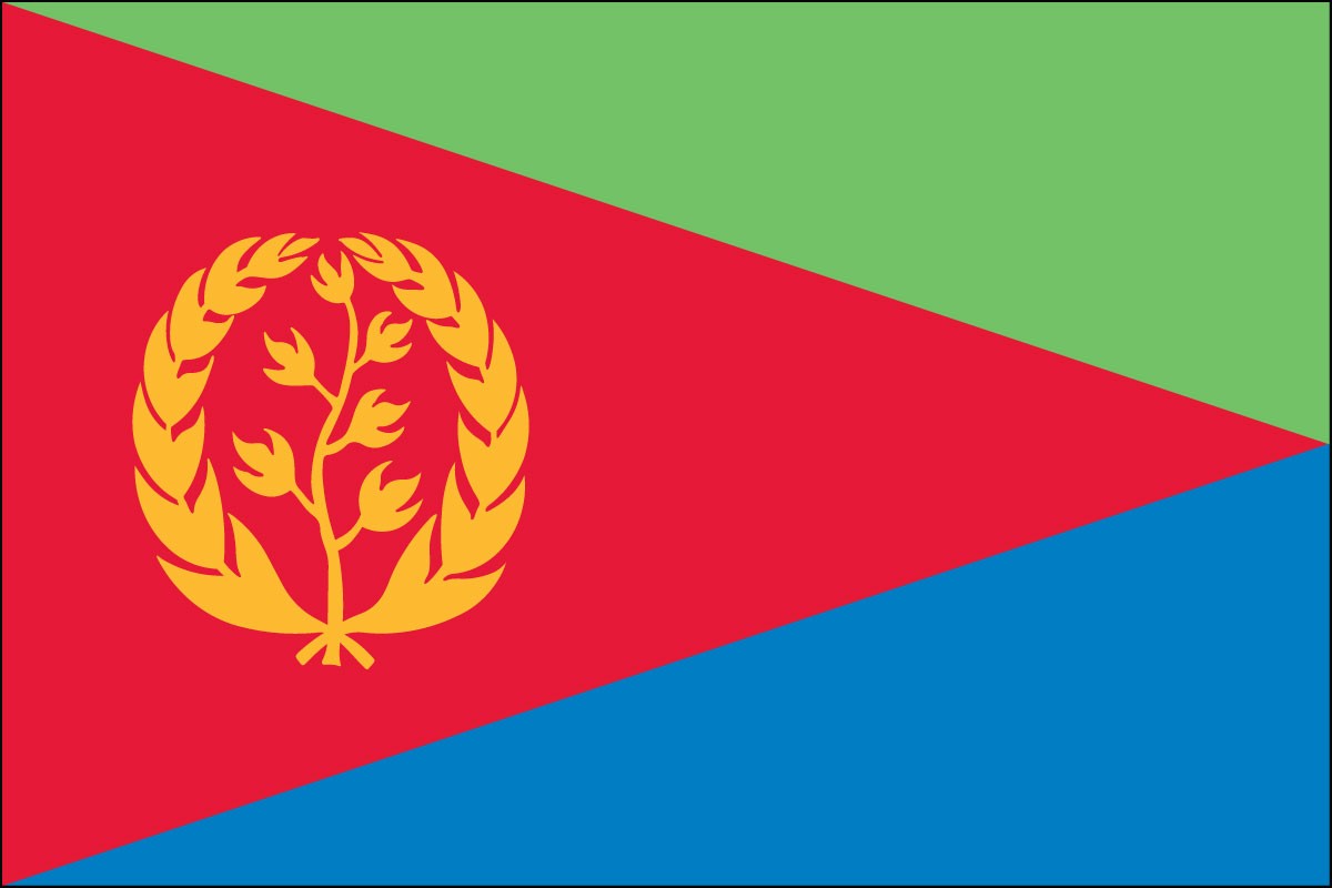 Eritrea 3ft x 5ft Indoor Polyester Flag