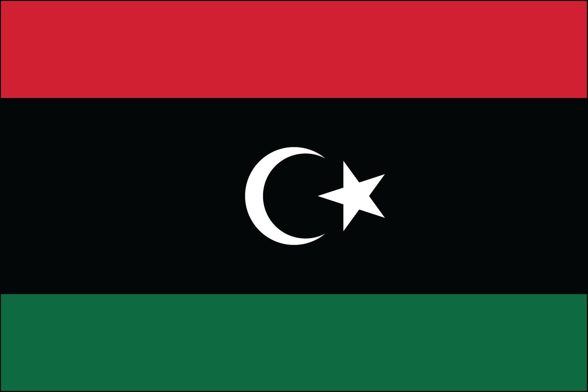 Libya  3ft x 5ft Indoor Polyester Flag