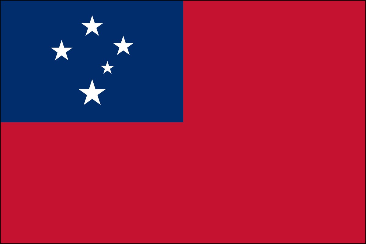 Western Samoa 3ft x 5ft Indoor Polyester Flag