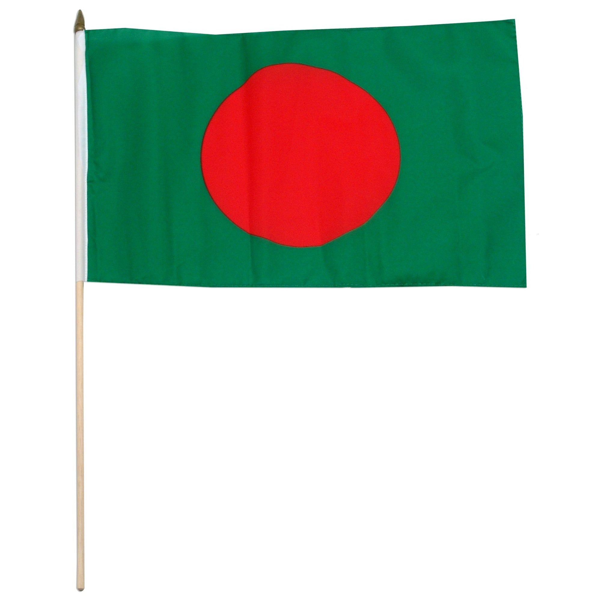 Bangladesh 12in x 18in  Mounted Stick Flag