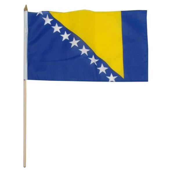 Bosnia-Herzegovina 12in x 18in Mounted Country Flag