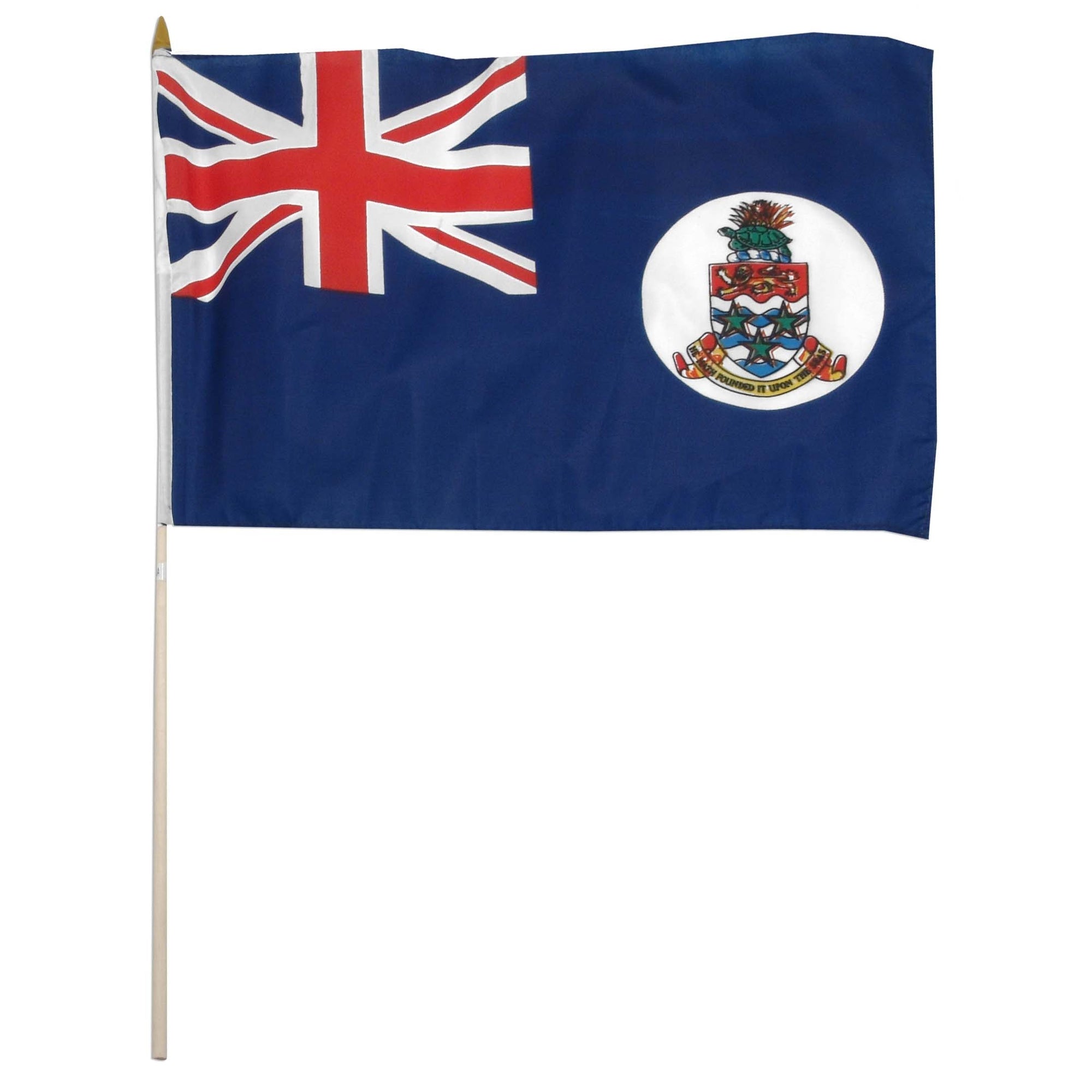 Cayman Islands 12in x 18in Mounted Flag