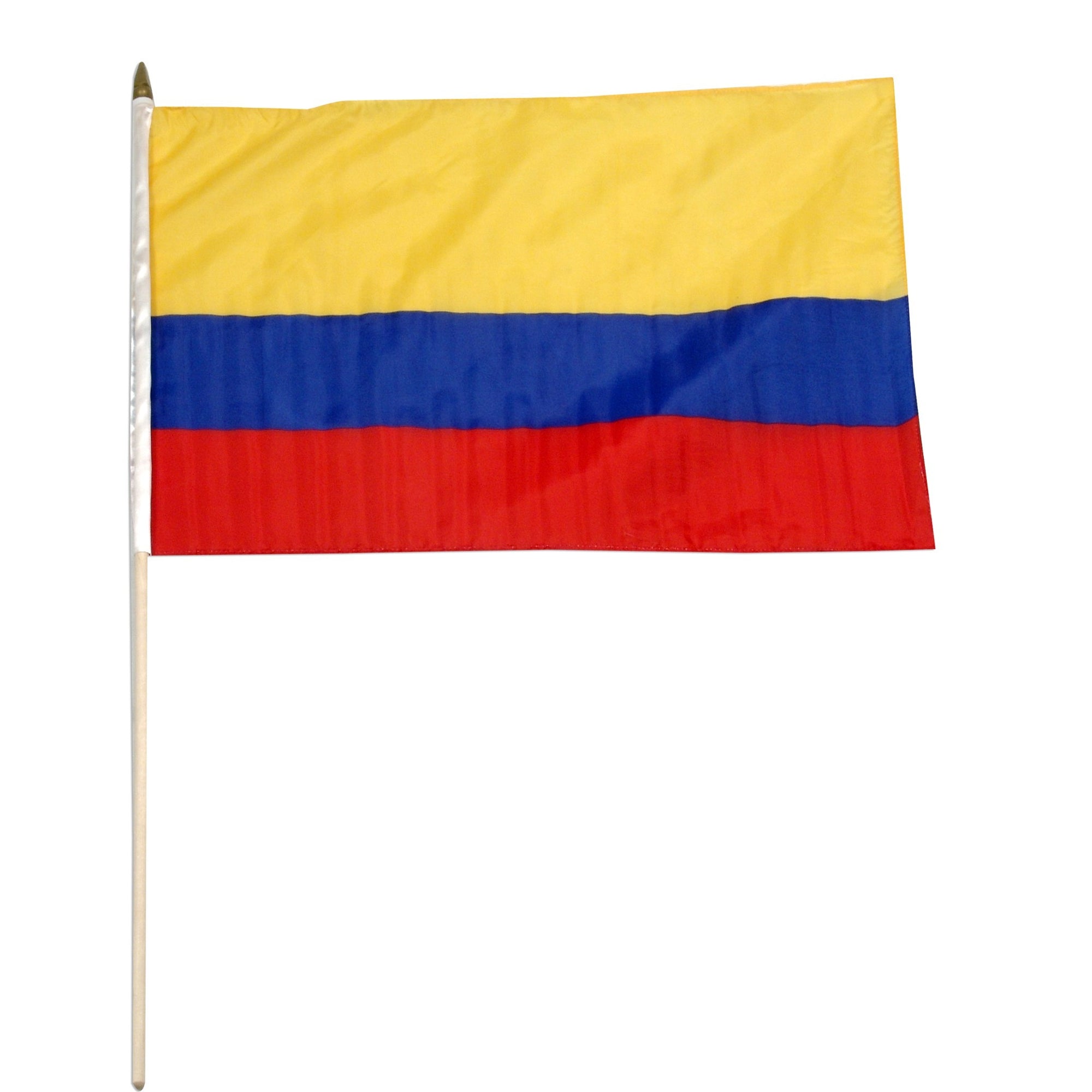 Colombia 12in x 18in Mounted Flag