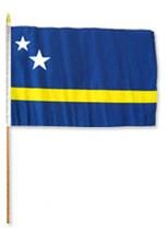 Curacao 12in x 18in Mounted Flag