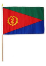 Eritrea 12in x 18in Mounted Flag