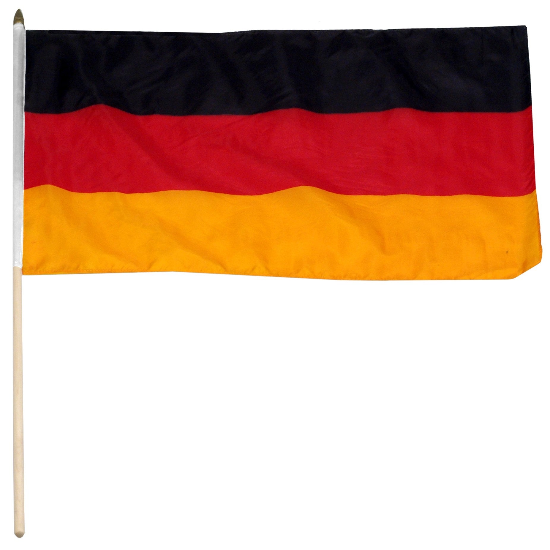 Germany 12in x 18in Mounted Stick Flag