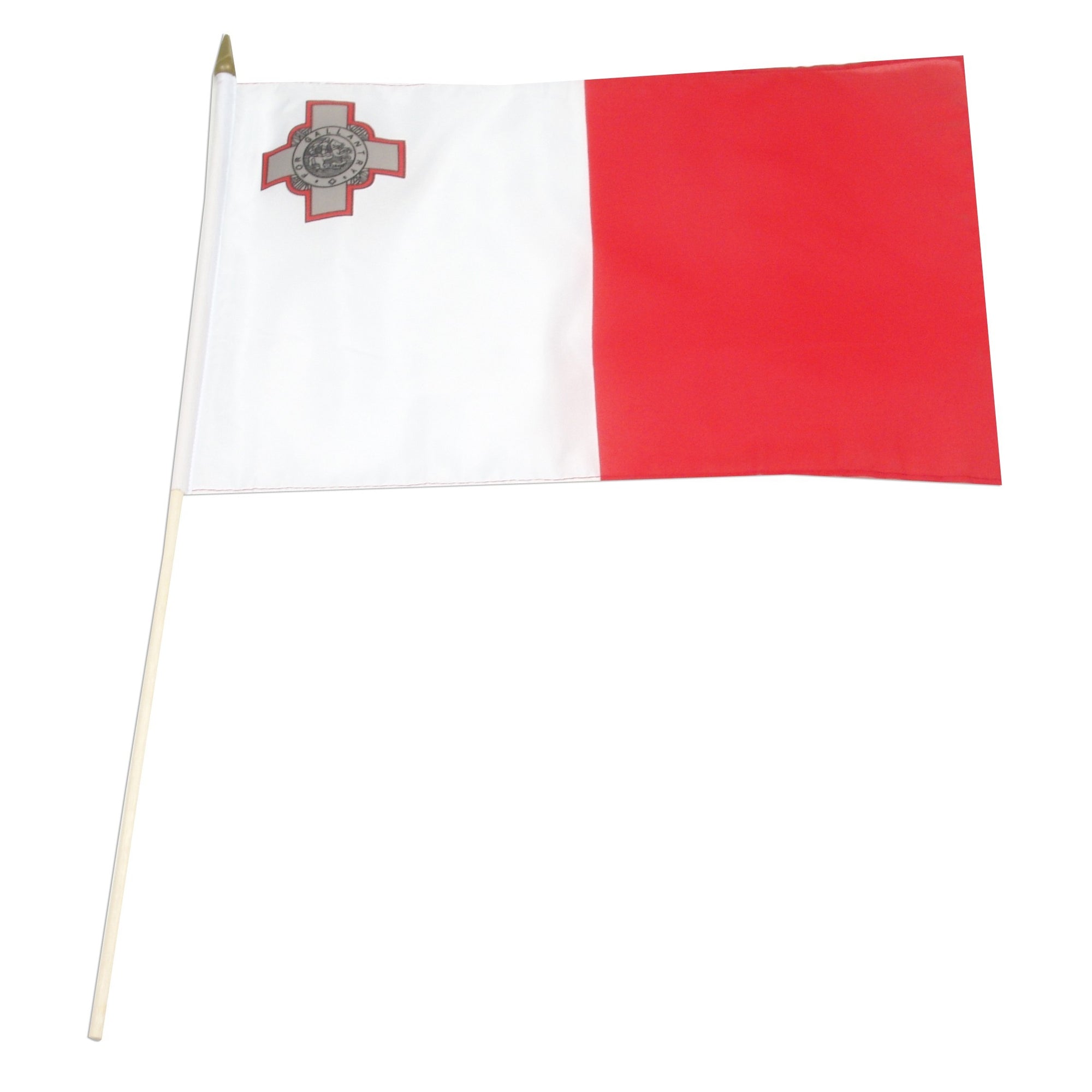Malta 12in x 18in Mounted Flag