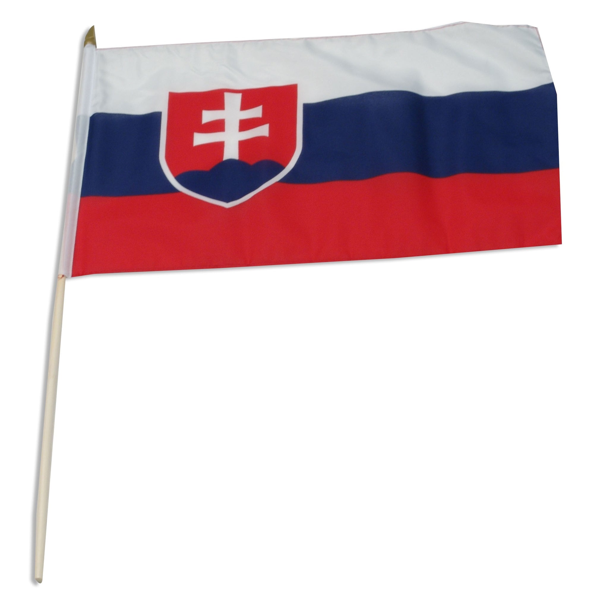 Slovakia 12in x 18in Mounted Flag