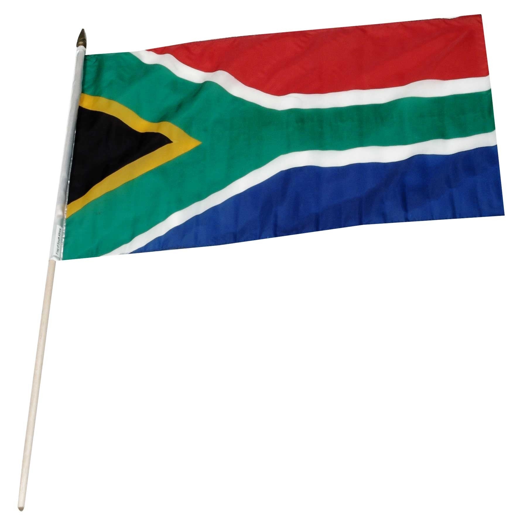 South Africa 12in x 18in Mounted Flag