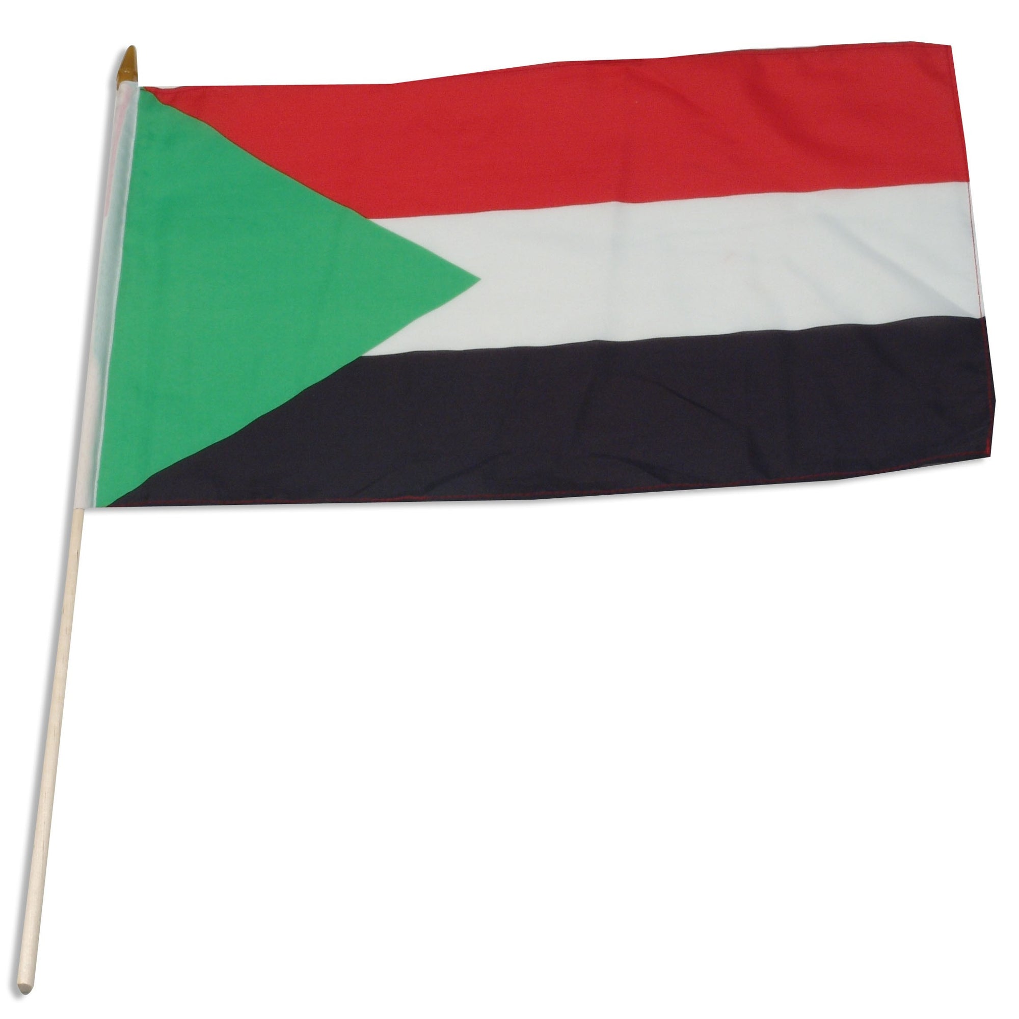 Sudan 12in x 18in Mounted Flag