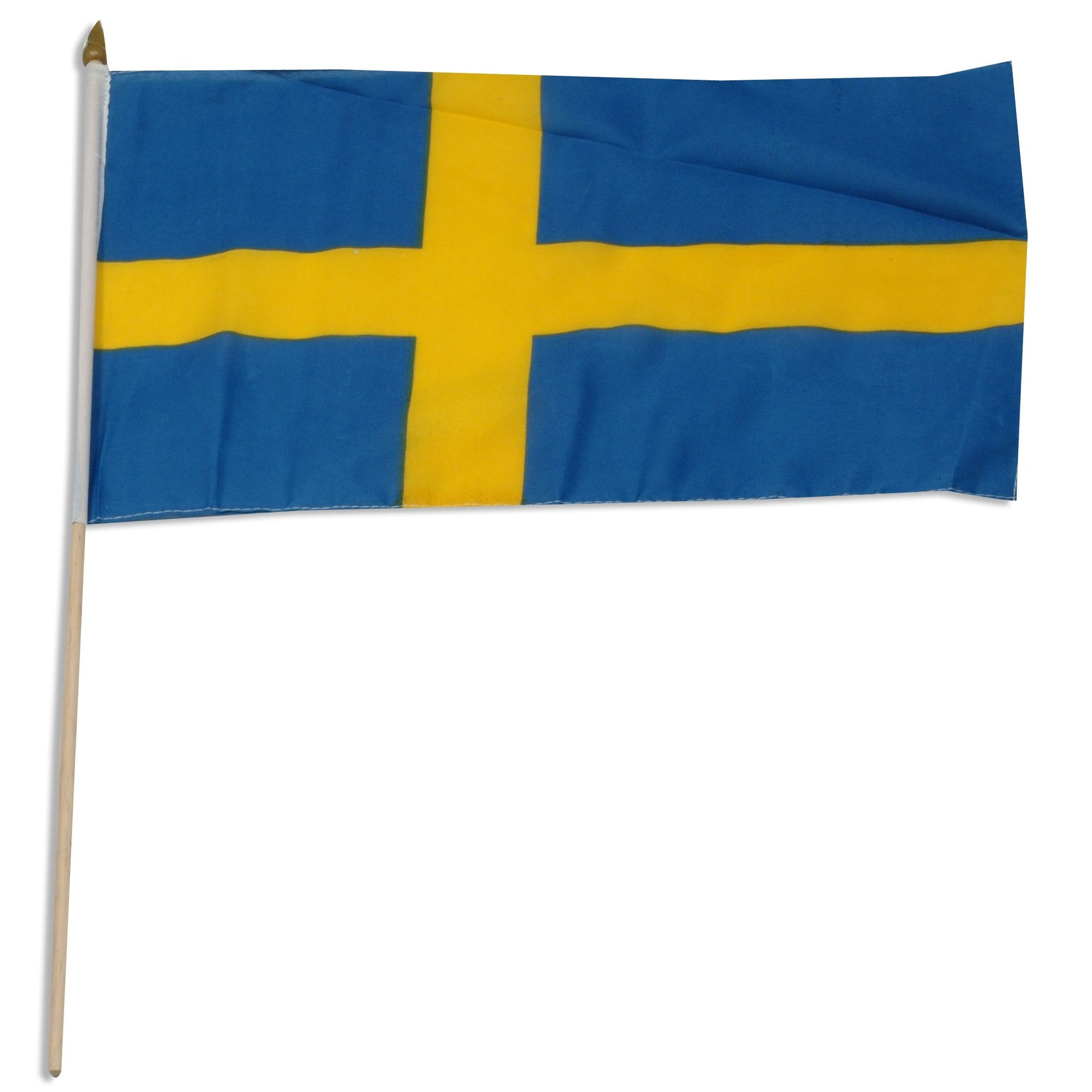 Sweden 12in x 18in Mounted Flag