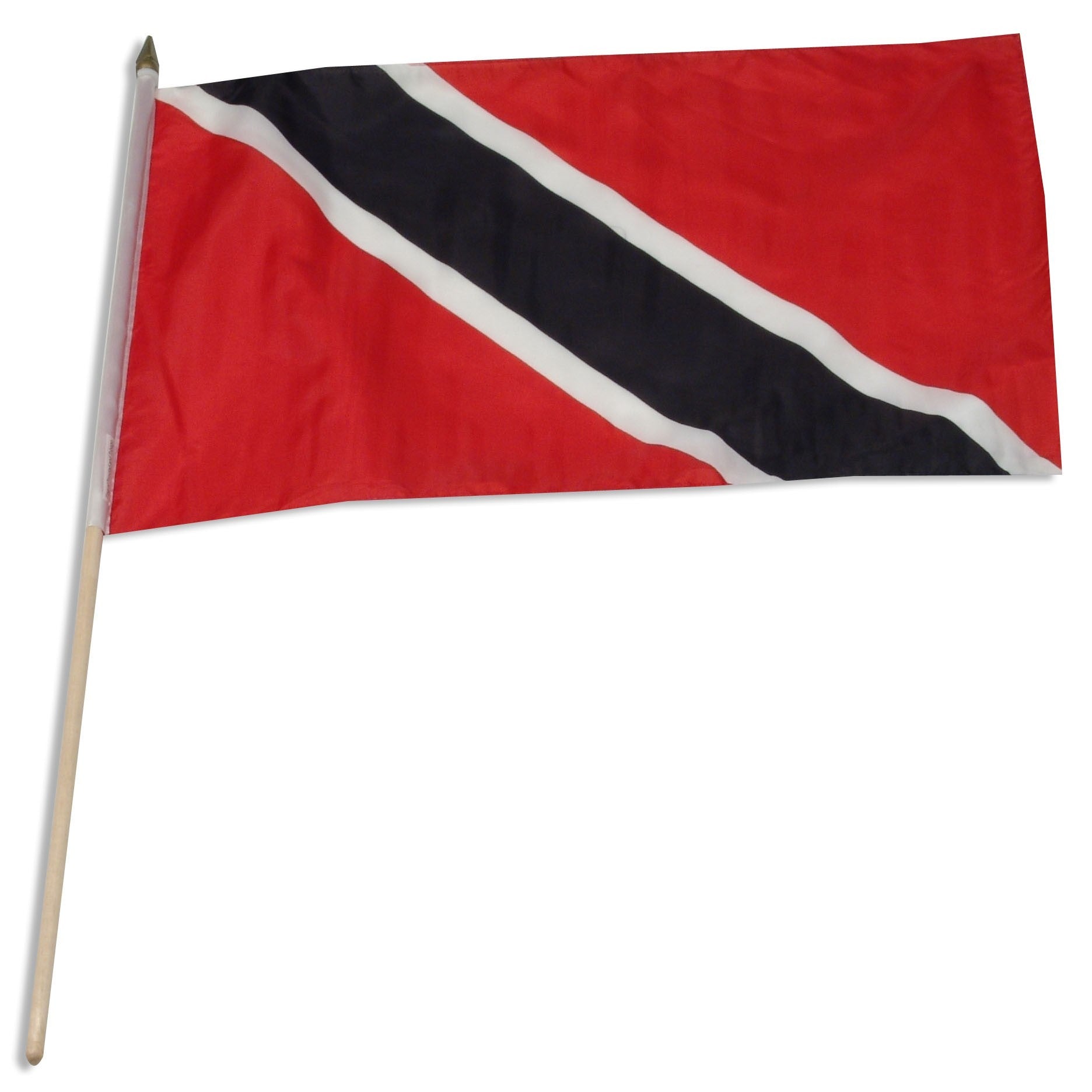 Trinidad & Tobago 12in x 18in Mounted Flag