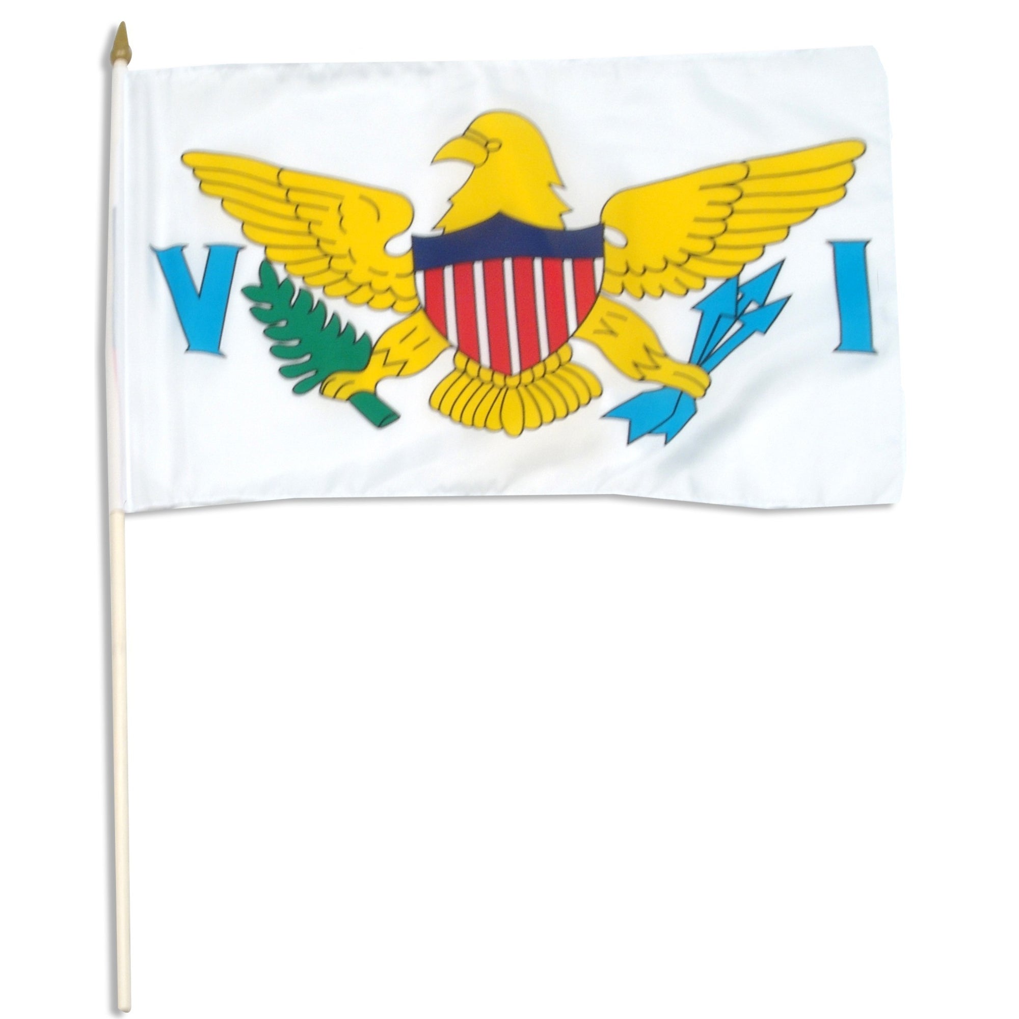 US Virgin Islands 12in x 18in Mounted Flag