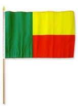 Benin 12in x 18in Mounted Country Flag