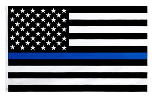 Thin Blue Line American Flag High Quality Outdoor Nylon Flag With Grommets