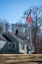 Residential Fiberglass Flagpole 15ft, 20ft, 25ft High Quality Flagpoles