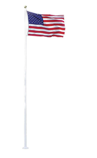 Fiberglass Commercial 20foot Flagpoles with External Halyards
