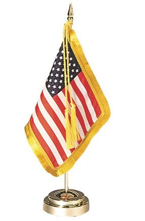 American stick flag for desk