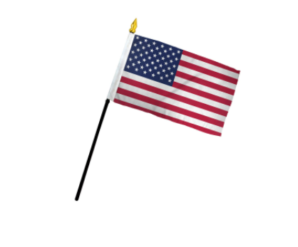 Buy USA parade stick flags for sale with 1-800 Flags